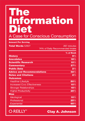 The Information Diet. A Case for Conscious Consumption
