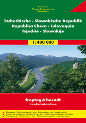 Czechy, Słowacja. Mapa Freytag & Berndt / 1:400 000 