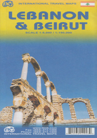 Liban i Bejrut. Mapa ITMB 1:190 000/ / 1:8 000 
