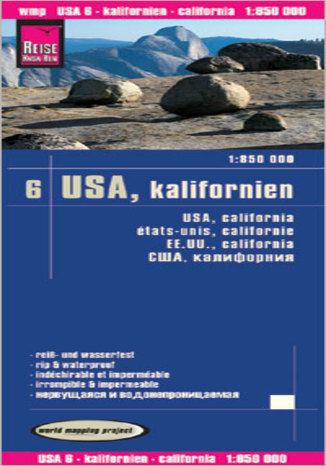 USA - Kalifornia. Mapa Reise Know-How / 1:850 000 
