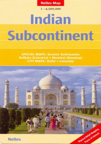 Indie Subkontynent. Mapa Nelles 1:4 500 000 