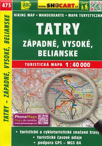 Tatry - západné, Vysoké, Belianské, 1:40 000