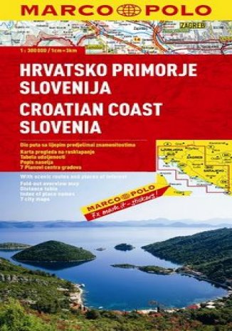 Wybrzeże Chorwacji, Słowenia. Mapa