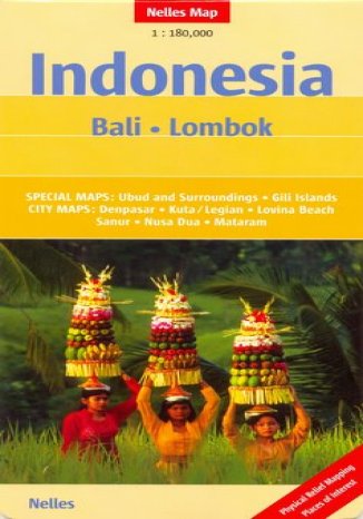 Indonezja. Bali, Lombok. Mapa