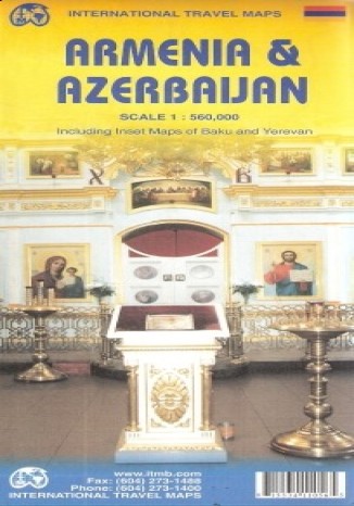 Armenia i Azerbejdżan. Mapa ITMB 1:560 000