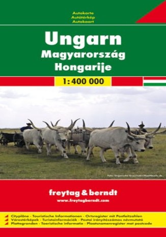 Węgry. Mapa Freytag & Berndt 1:400 000 